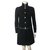 Céline Coat Black Wool  ref.54369