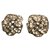 Chanel Earrings Silvery Silver  ref.54609