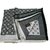 Louis Vuitton Classic Monogram Scarf Black Silk  ref.54625