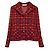 Sonia Rykiel Jacke aus roter Wolle mit Schottenmuster