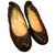 Lanvin Ballerinas Schokolade Lackleder  ref.54719