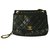 Chanel Vintage Tasche Schwarz Leder  ref.55027