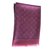 Louis Vuitton Lenços Rosa Seda Lã  ref.55093