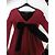 Katy Rodriguez Seidenkleid Himbeere mit schwarzer Satinschleife - Ansicht 4