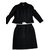Chanel Rock Anzug Schwarz Seide Wolle Acryl  ref.55238