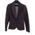 Zara Tweed jacket with elbow patches Grey Wool Acrylic  ref.55299