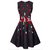 Karen Millen FLORAL BEADED PROM DRESS Black White Red Polyester  ref.55533