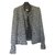Chanel Giacche Nero Bianco Multicolore Tweed  ref.55575