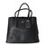Prada DOUBLE BAG Black Leather  ref.55732