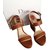 Dior Wedge mules Caramel Leather  ref.55772