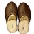 Ugg Men Sandals Dark brown Leather  ref.55794