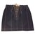 Alaïa Mini jupe Coton Marron Noir  ref.55893