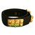 Hermès Collier de chien Belt Nero Pelle Placcato in oro  ref.55950