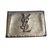 Yves Saint Laurent Pouch Silvery Leather  ref.56262