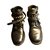Yves Saint Laurent Boots Cuir Noir  ref.56274