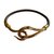 Bracelet Hermès Jumbo Cuir Marron  ref.56341