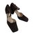 Chanel Heels Dark brown Deerskin  ref.56616