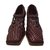 Céline Woven leather heels Dark red  ref.56634