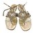 Gina Sandals Golden Patent leather  ref.56771