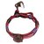 Satellite Bracelets Dark red Cotton  ref.56796