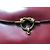 Borsa a mano Hermès Cordeliere in pelle rosso scuro Bordò - vista 3