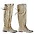 Autre Marque Botas altas de ante beige dorado TURZI