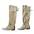 Autre Marque Botas altas de ante beige dorado TURZI - vista 2