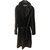 Marella Coats, Outerwear Black Cashmere Wool Fur  ref.57161