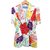 Conjunto de chaqueta y falda de manga corta con flores pintadas de Thierry Mugler vintage Multicolor Viscosa Lino Rayo  ref.57514