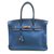 Hermès Birkin 35 Blau Leder  ref.57647