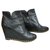 Chanel Ankle Boots Black Leather  ref.57688