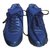 Chanel Baskets Tissu Bleu  ref.57816