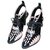Louis Vuitton Sandals Black White Leather  ref.57837