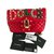 Dolce & Gabbana LUCIA Leder Schultertasche mit Patch - Neu Rot  ref.57848