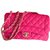 Chanel Timeless Medium bag - 2017 - Novo em folha Rosa Couro  ref.57862