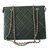 Chanel Handbags Green Leather  ref.58061