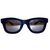 Italia Independent Italia unabhängige neue Sonnenbrille für Männer Schwarz Blau Kunststoff  ref.58098