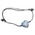 Satellite Bracelets Silvery Navy blue Silver Cotton  ref.58141
