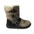 Ugg Ankle Boots Black Grey Leather  ref.58241