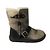 Stivaletti Ugg in pelle Neri e Grigi Nero Grigio