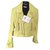 Balenciaga Biker jackets Green Yellow Lambskin  ref.58386
