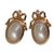 Christian Dior Earrings Golden Gold-plated  ref.58528