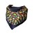 Sciarpa in seta con stampa gioiello vintage Gripoix CHANEL Multicolore  ref.58615