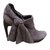 Balenciaga Ankle Boots Grey Leather  ref.58703