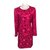Yves Saint Laurent Falda elegante Rosa Viscosa Acetato  ref.58831