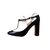 Valentino Heels Black White Velvet Patent leather  ref.59077