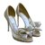 Valentino Heels White Leather Lace  ref.59082