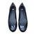 Fendi Ballet flats Black Leather Patent leather  ref.59190