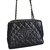 Chanel shopping Black Leather  ref.59410