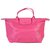 Bolso de piel longchamp para mujer Rosa Cuero  ref.59763